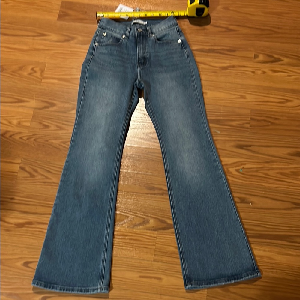 Akira High Rise Flare Blue Women's Jeans S NWT